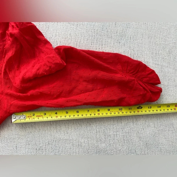 MAEVE by Anthropologie orange-red blouse size 4 - Picture 8 of 11